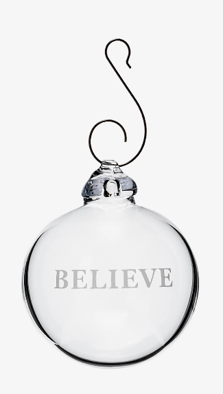 LOVE YOUR BRAIN BELIEVE ORNAMENT [GGORN0216]