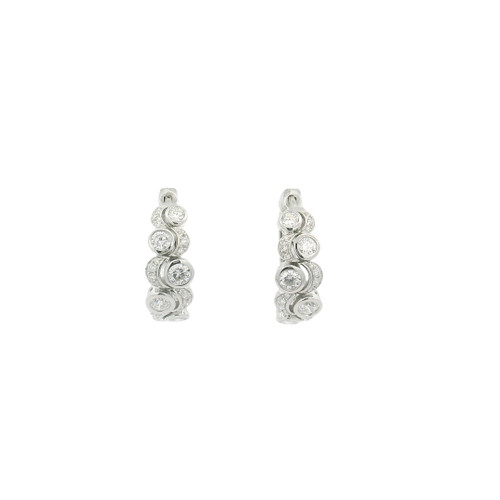 Diamond Hoop Earrings [JEHOP0938]