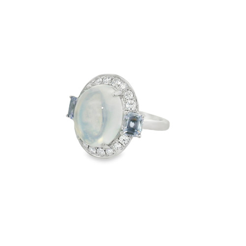 Moonstone and Lavender Sapphire Ring [JROTH2236]