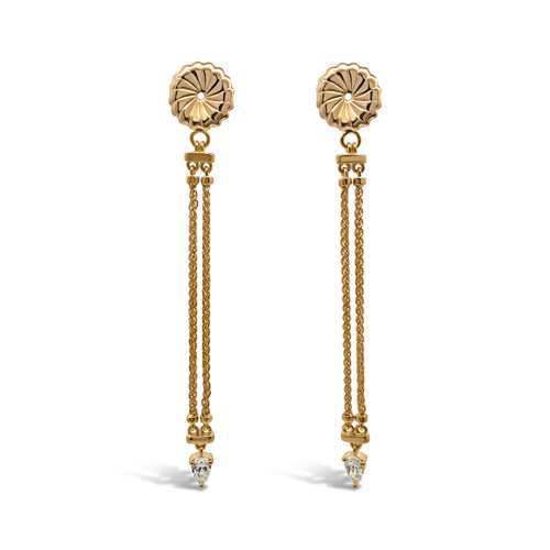 Trellis Foxtail Chain Earring Tassels [JEJKT0007]