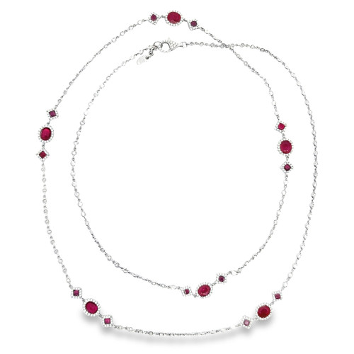 Ruby and Diamond Necklace [JNOTH0869]