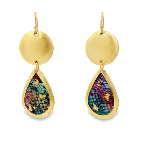 Multi Reptile Teardrop Earrings [JEOTH0470]