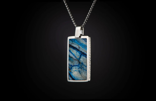 Blue Mammoth Pendant Necklace [2YSGT3014]