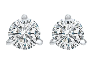 Diamond Solitaire Stud Earrings, 3.60 GIA [JESSD0355]