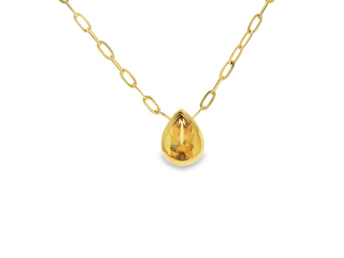Citrine Chain Necklace [JNOTH1524]