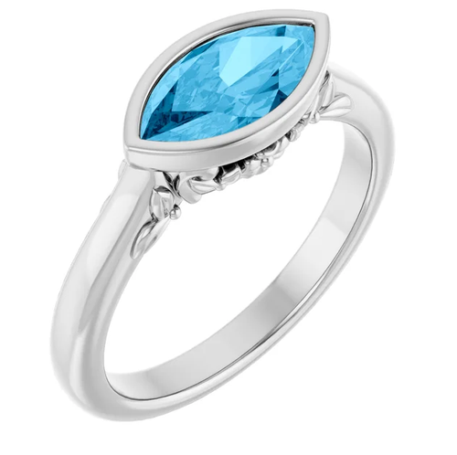 Blue Topaz Ring [JROTH1178]