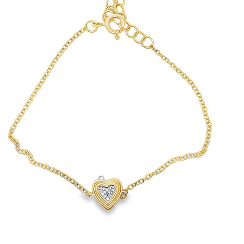 Diamond Heart Bracelet [JBOTH2177]