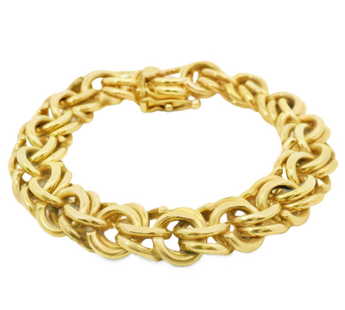 Estate Double Spiral Link Charm Bracelet [JBOTH2211]