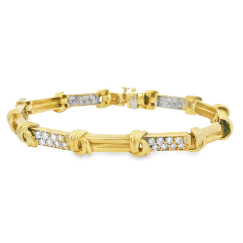 Estate Diamond Link Bracelet [JBOTH2271]