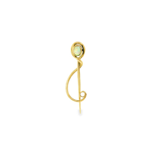 Estate Art Nouveau Murle-Bennett Opal Pin [JAPNB0235]