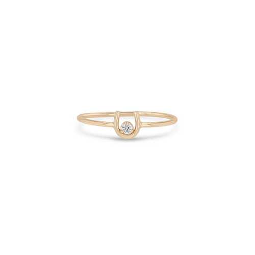 Diamond Horseshoe Ring [JROTH2563]