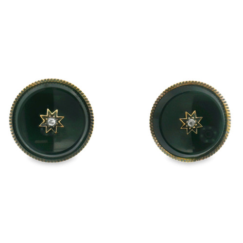 Estate Victorian Mourning Earrings [JEOTH1685]