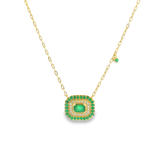 Emerald and Diamond Necklace [JNOTH1688]