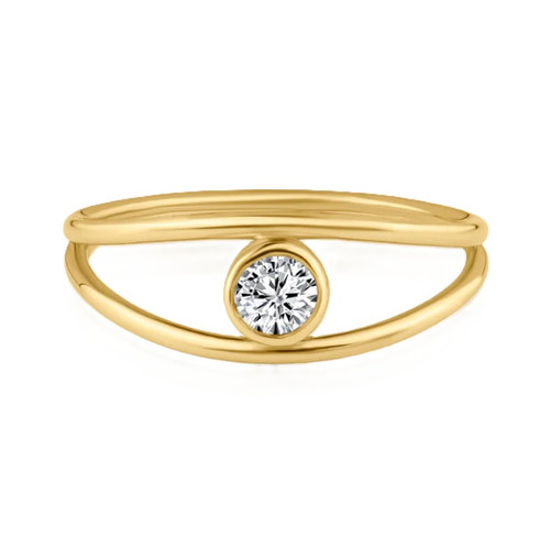 Two Row Single Diamond Ring [JROTH2626]
