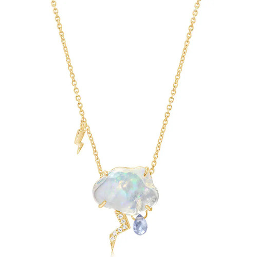 Opal Thunder Cloud Pendant Necklace [JNOTH1651]