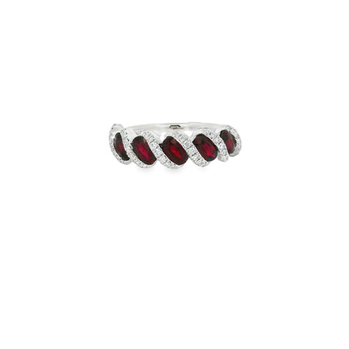 Ruby and Diamond Band Ring [JROTH2822]
