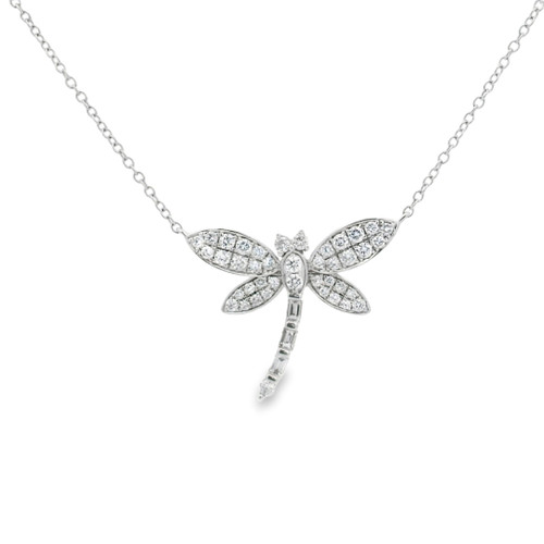 Diamond Dragonfly Pendant Necklace [JNPEN2062]
