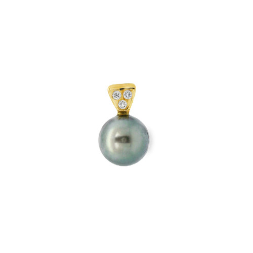 Estate Tahitian Pearl Pendant Necklace [JNPEN2089]