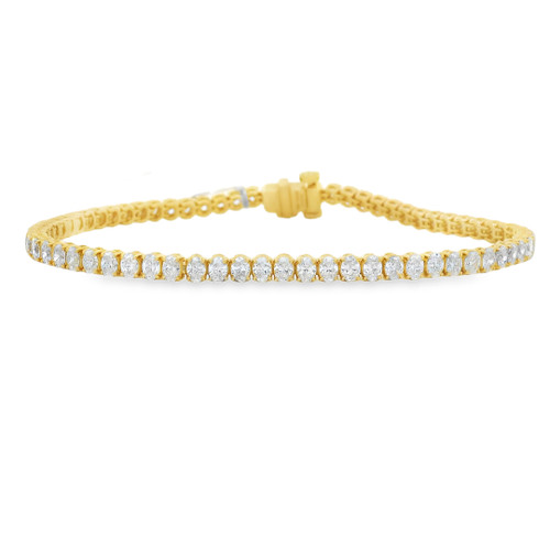 Oval Diamond Line Bracelet, 4.64 [JBLIN0286]