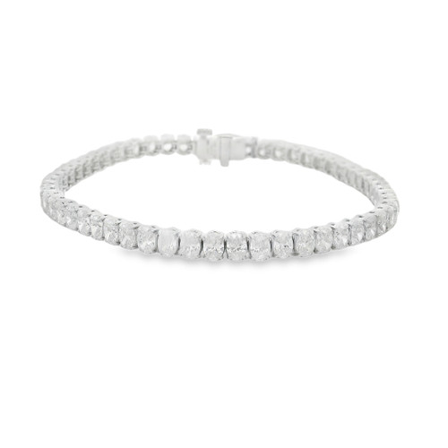 Oval Diamond Line Bracelet, 7.90 [JBLIN0290]