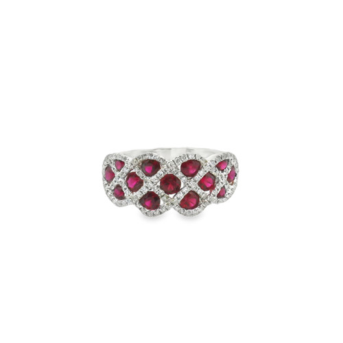 Ruby and Diamond Band Ring [JROTH2777]