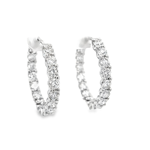 Inside Out Diamond Hoop Earrings, 9.32 [JEHOP1019]