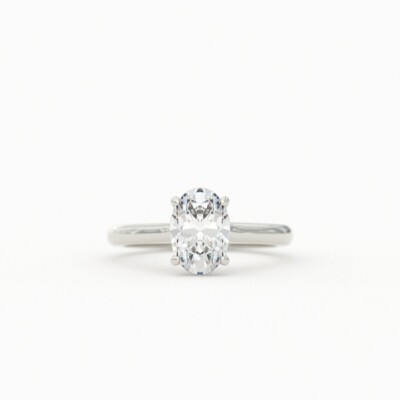 Oval Diamond Solitaire Ring, 1.00 [JRENG0645]