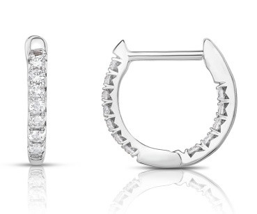 Diamond Inside/Out Oval Hoop Earrings, .23 [JEHOP0013]