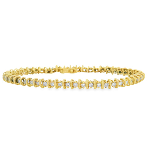 Estate Diamond Line Bracelet [JBLIN0296]