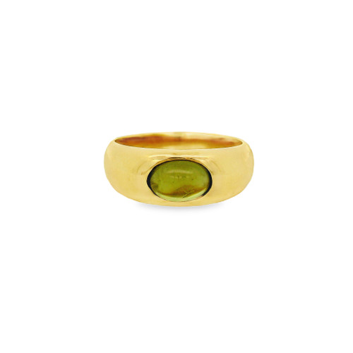Estate Oval Cabachon Peridot Ring [JROTH2872]