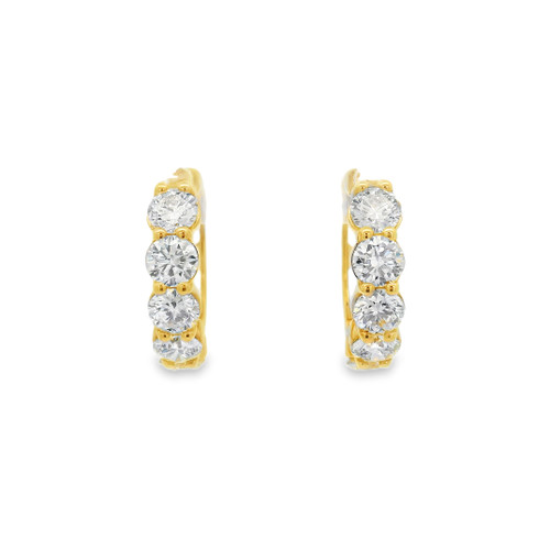 Diamond Hoop Earrings [JEHOP1078]