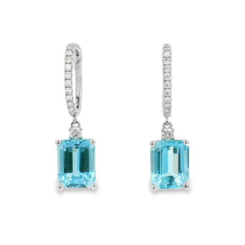 Aquamarine Drop Earrings [JEOTH1780]