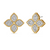 Princess Flower Diamond Earrings [1EADX4133]