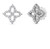 Princess Flower Diamond Earrings [1EADX4152]