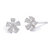 Diamond Flower Earrings [1EADX4554]