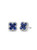 Sapphire and Diamond Clover Earrings [1ESDX0607]