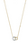 Diamond Circle Necklace in 14k Yellow Gold [1NAD10399]
