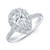 Pear Diamond Halo Engagement Ring [1SENG1081]