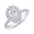 Pear Diamond Halo Engagement Ring [1SENG1081]