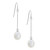 Freshwater Cultured Pearl Earrings in Sterlin [2CPFE0486]