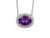 Amethyst and Diamond Pendant Necklace [2DAMY0251]