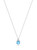 Aquamarine and Diamond Pendant Necklace [2DAQU0161]