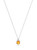 Birthstone Citrine Pendant in 14k White Gold [2DCIT0123]