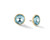 Gemstone Large Stud Blue Topaz [2EBLT0204]