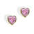 Pink Cubic Zirconia Baby Stud Earrings [2EGEM2432]