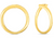 Oro Hoop Earrings [2EGHP0457]
