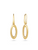 Oval Drop Earrings [2EGPX4155]