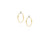 Diamond Oval Link Drop Earrings [2EGPX4193]