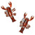 Sterling Silver and Red Enamel Lobster Cuffli [2YGCL0112]