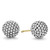 BEADED SILVER STUD EARRINGS [2YSEA2533]